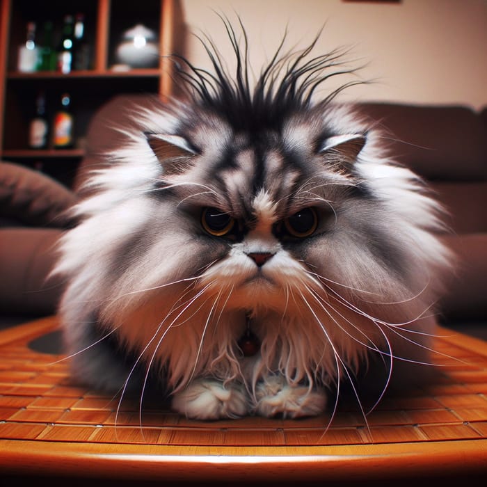 Very Angry Cat - Intense Feline Expression