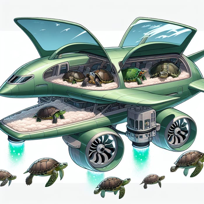Custom Flying Vehicle for Turtles