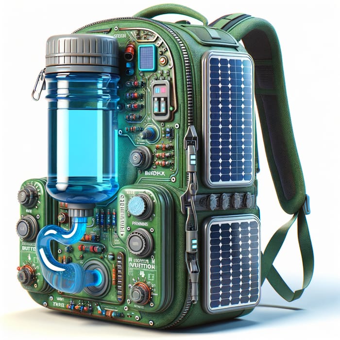 Solar-Powered Water Purification Backpack | Tech-Savvy Outdoor Gear
