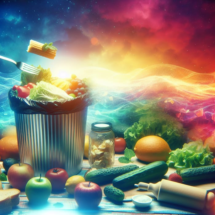 High-Quality Food Waste Header | Cinematic Colors & Gradient