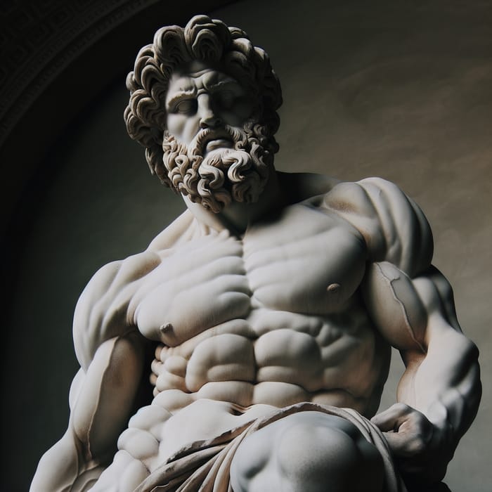 Ancient Greek Hercules Sculpture: Emblem of Raw Power