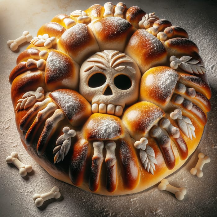 Traditional Pan de Muerto: Round, Oval, Individual & Family Sizes