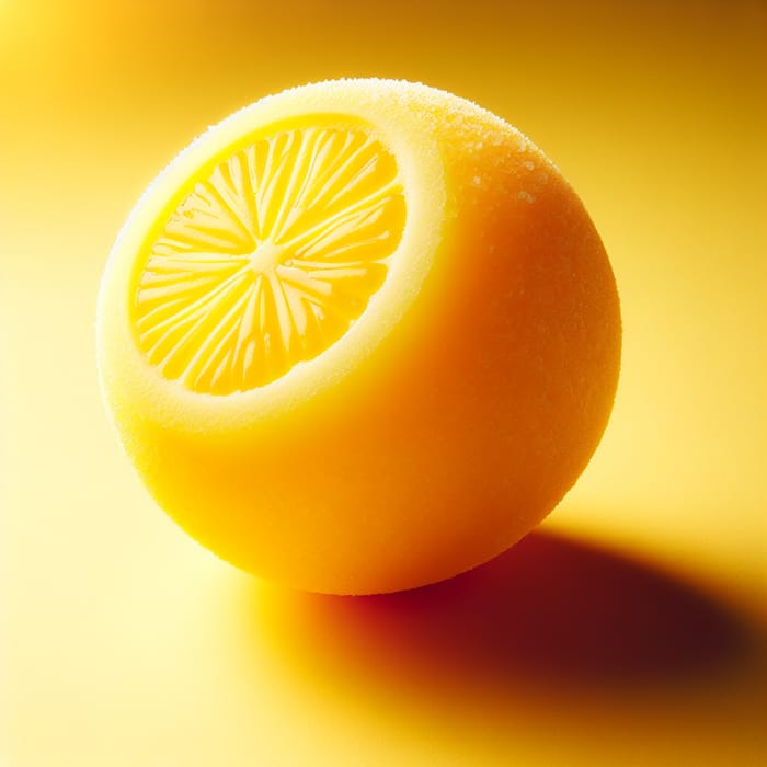 Vibrant Lemon Sorbet: Japanese-Inspired Texture and Smoothness