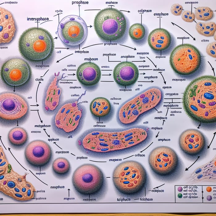 Cell Division Process and Time Span in Biological Systems