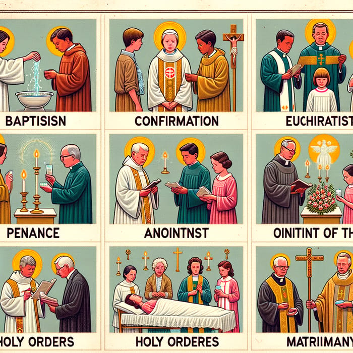 Seven Sacraments Scrapbook: Symbols, Roles, and Administers