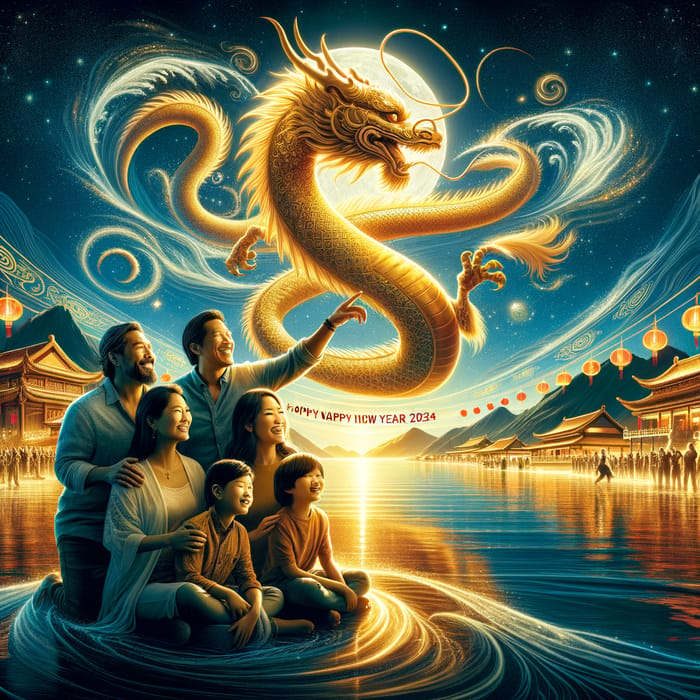 Lunar New Year 2024 Golden Dragon Family Celebration