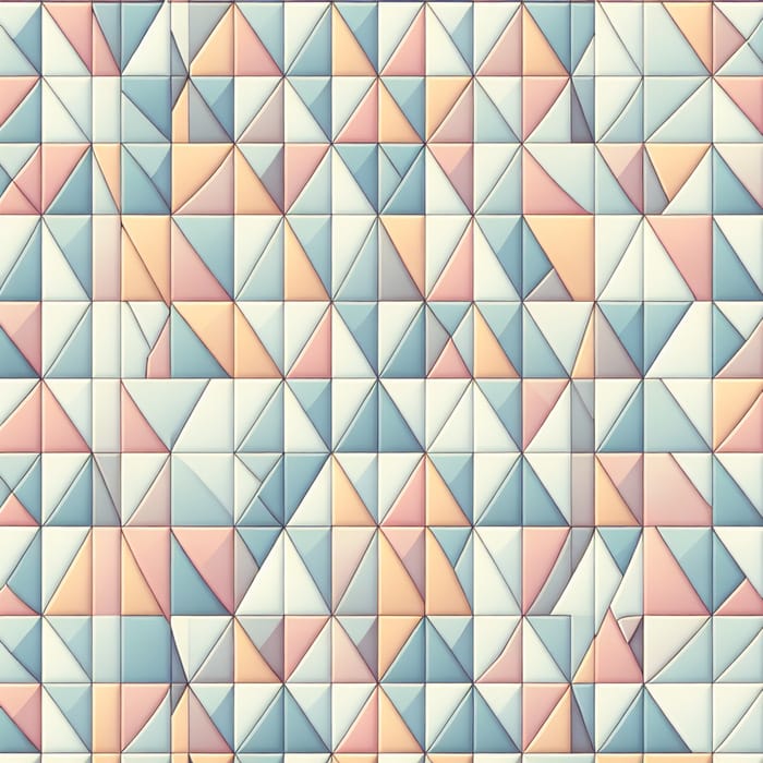 Tranquil Pastel Triangles | Seamless Geometric Pattern