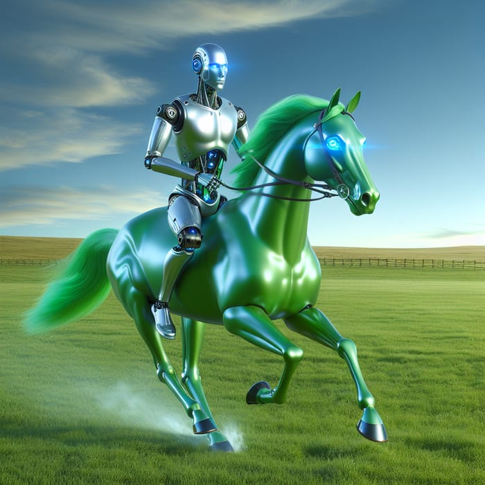Robot riding horse sales