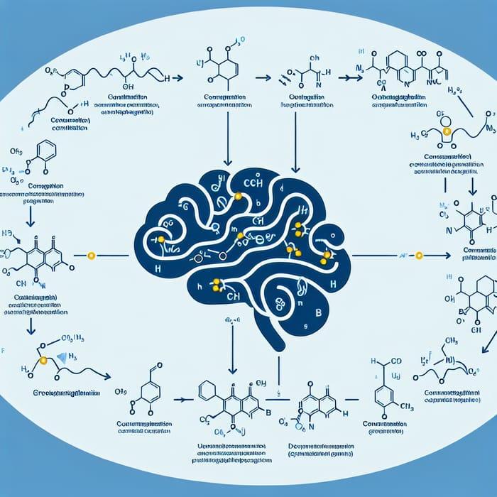 Schematic representation of cell regeneration in the liver after