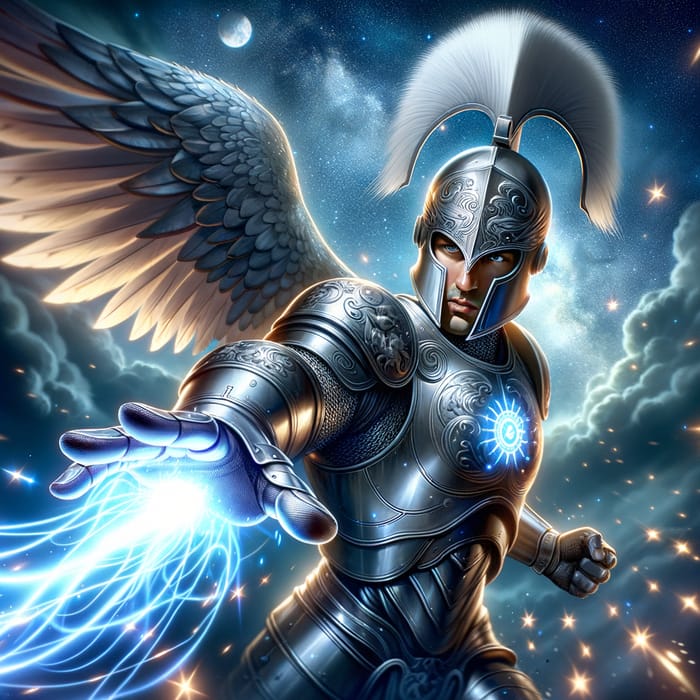 Pegasus Knight Zodiac Soldier Launching Cosmic Wave