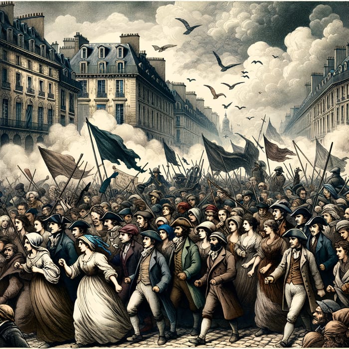 Struggle for Rights: Diverse Third Estate March - French Revolution
