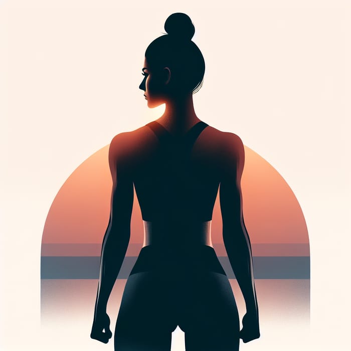 Best Women: Strong Athletic Female Silhouette | Resilience & Determination