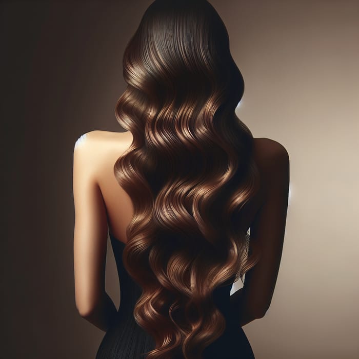 Cascading Long Hair Image | Mystery and Poise