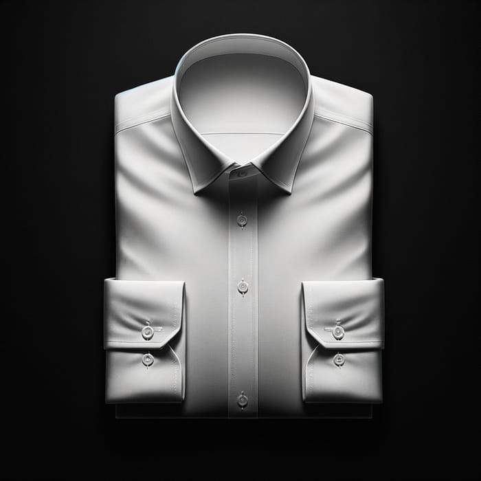 White Shirt on Black Background | Timeless Elegance