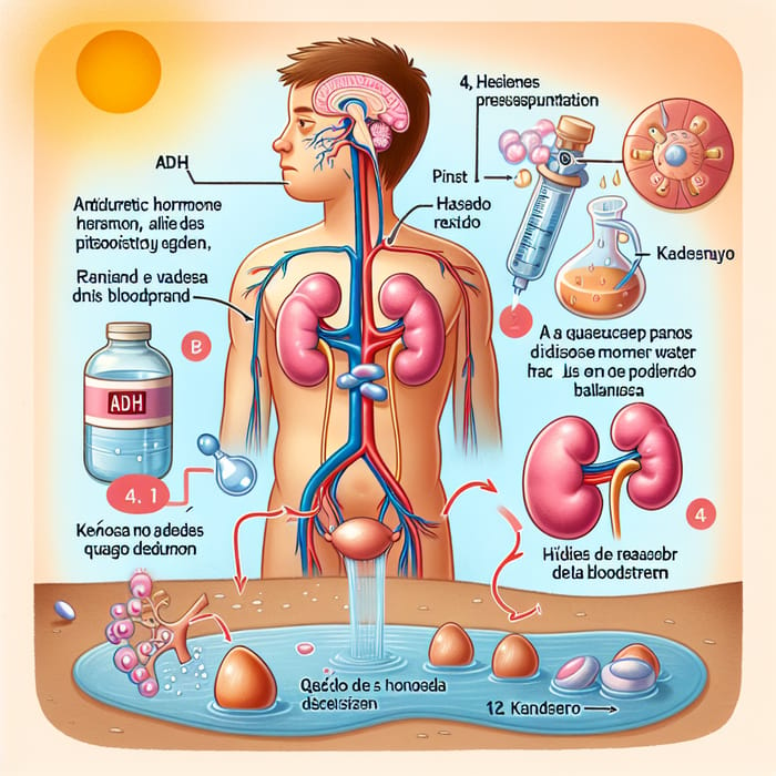 Antidiuretic Hormone (ADH) in Body: Processes & Functions in Spanish