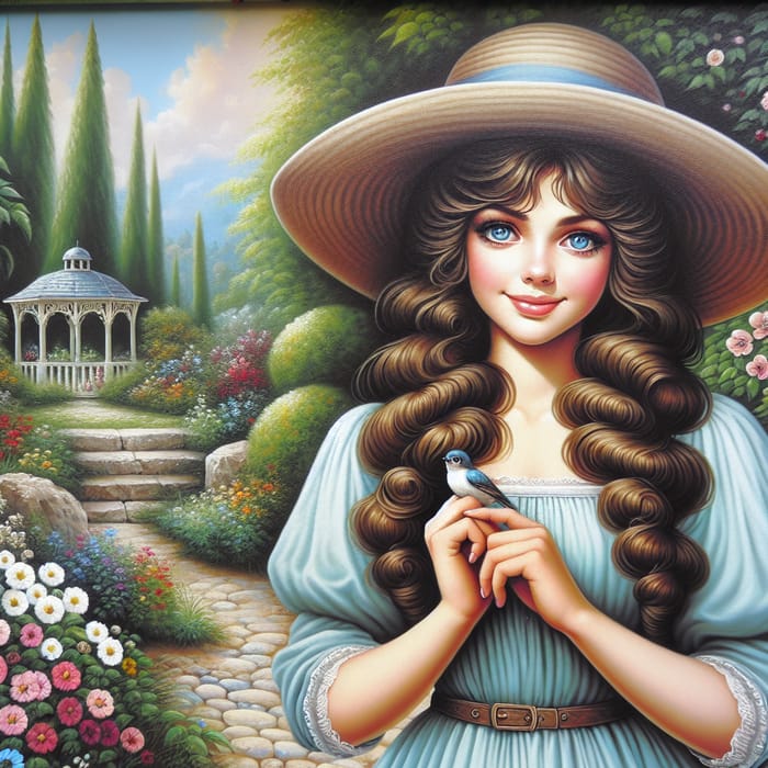 Enchanting Lena: A Dreamy Portrait in a Summer Garden