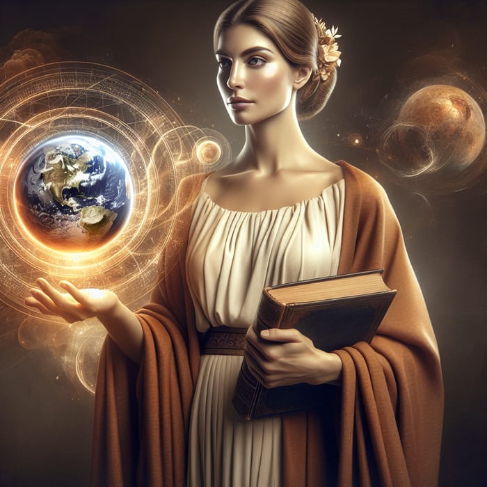 Greek Female Philosopher: Power & Knowledge Visualized