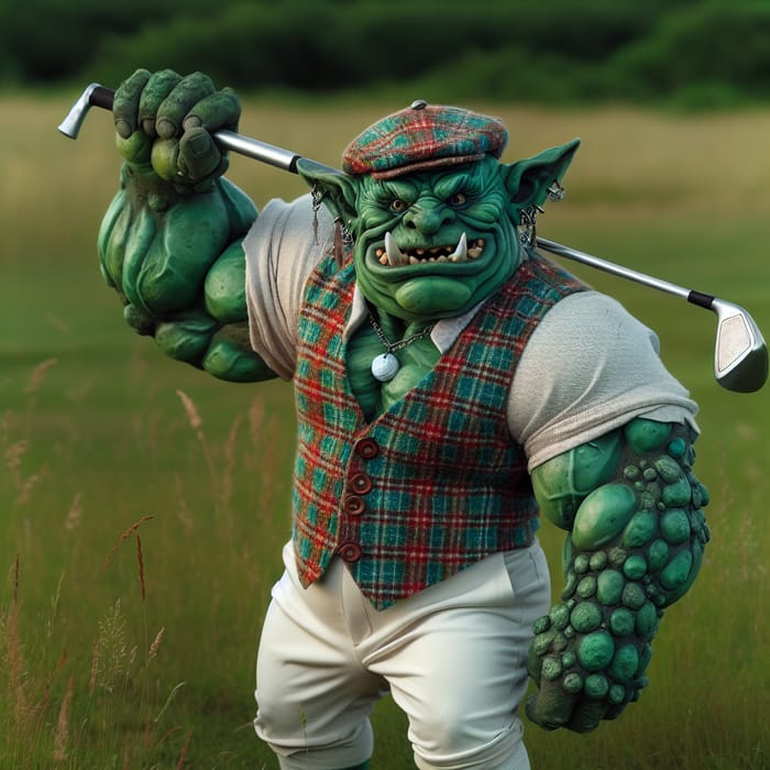 Golf-Swinging Ogre: An Enchanting Sight