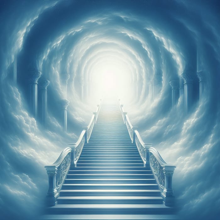 Spiraling Blue Stairway to Heaven - Grand Image