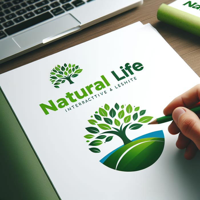 Natural Life - Vibrant Interactive Website Logo Design