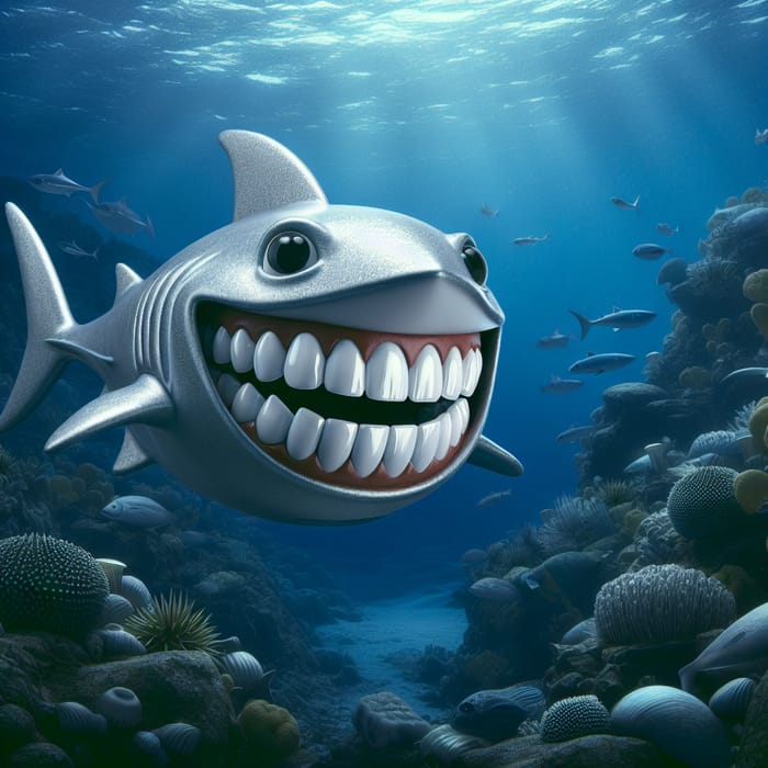 Sharky: The Silver Fish Superhero for Oceanic Dental Health