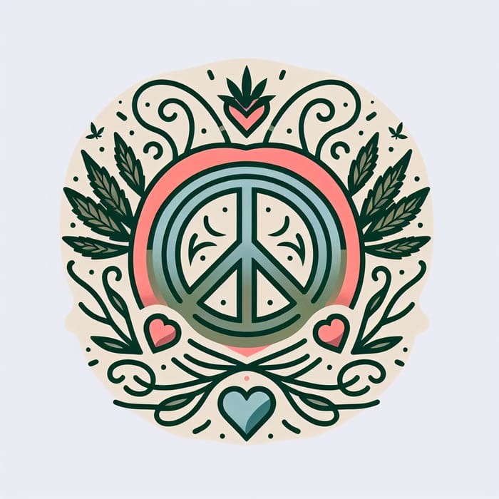 Peace, Love and Cannabis Harmony Design