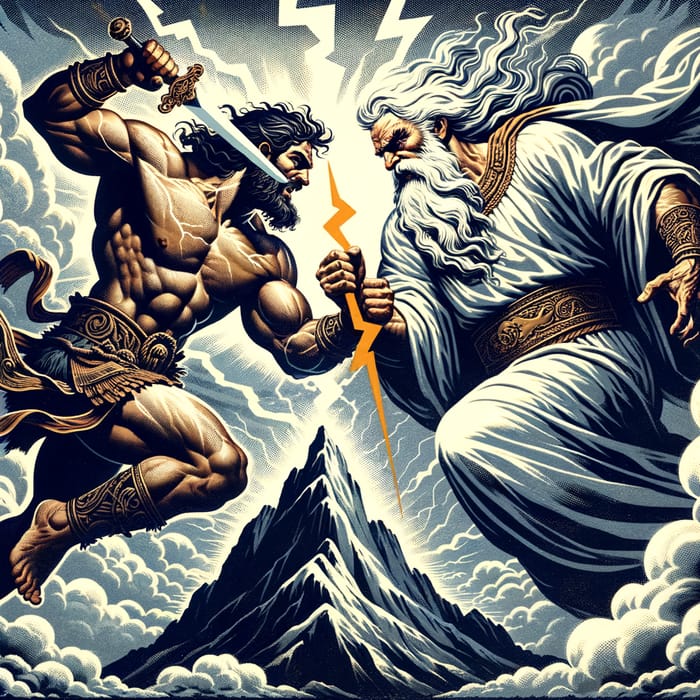 Epic Clash: Disciplined Warrior vs. King of Gods