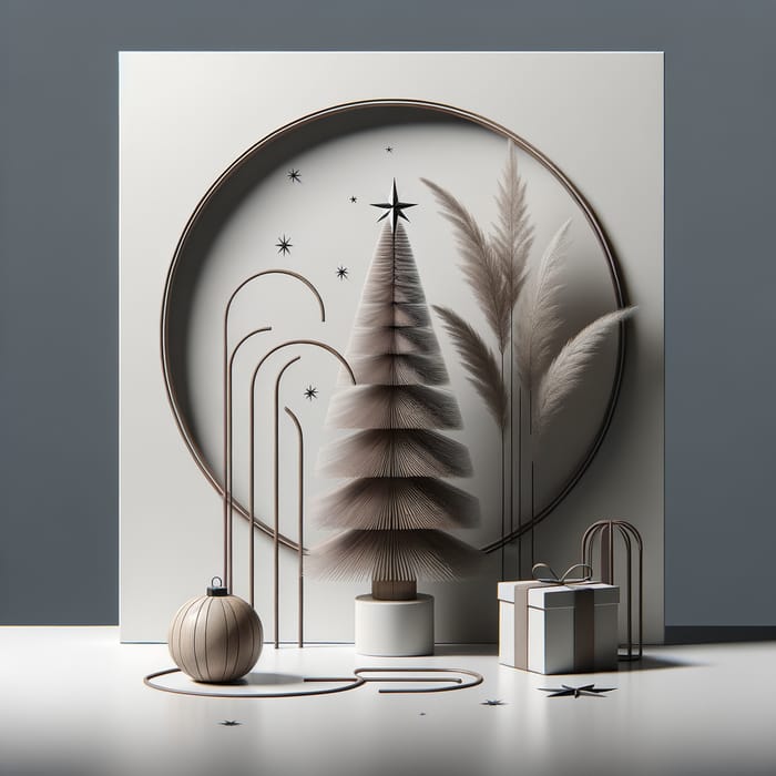 Elegant Christmas Card with Simplistic Design