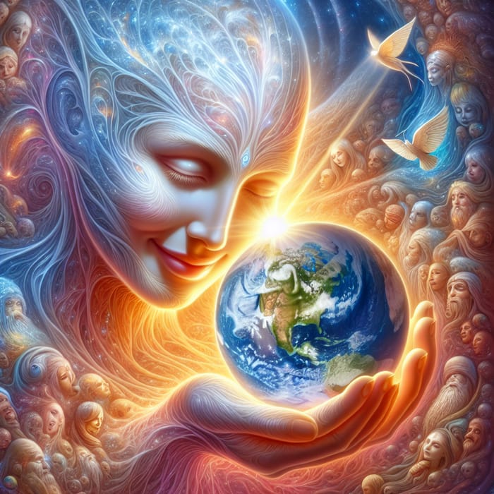Face of God: Symbol of Universal Love and Harmony
