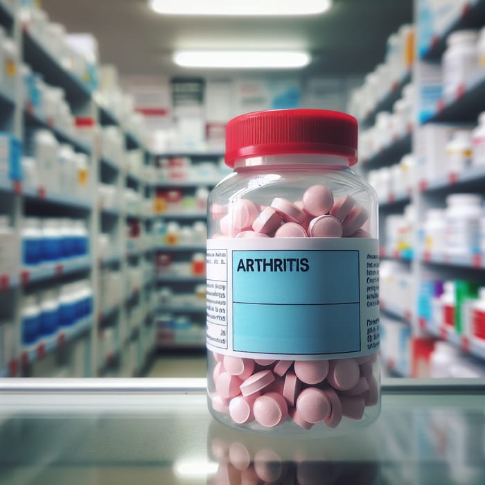 Arthritis Medication on Pharmacy Shelf