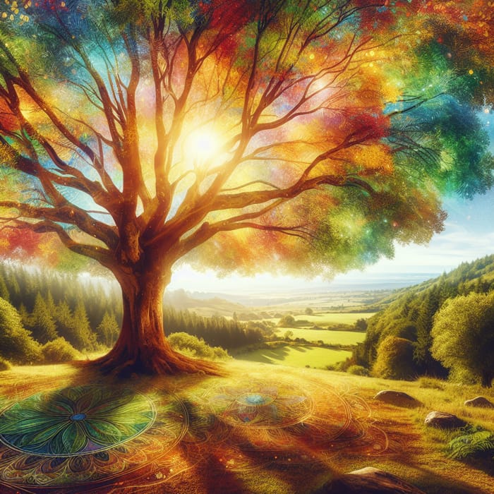 Majestic Tree of Clarity: Spiritual Healing in Nature
