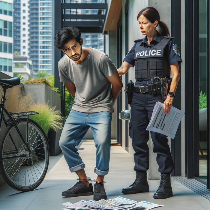 Arrest of Man Securing Punggol Flat with Bicycle Lock | Loanshark Harassment