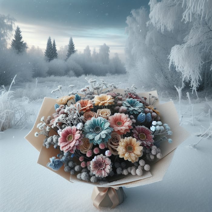 Winter Birthday Bouquet | Charming Frosty Florals