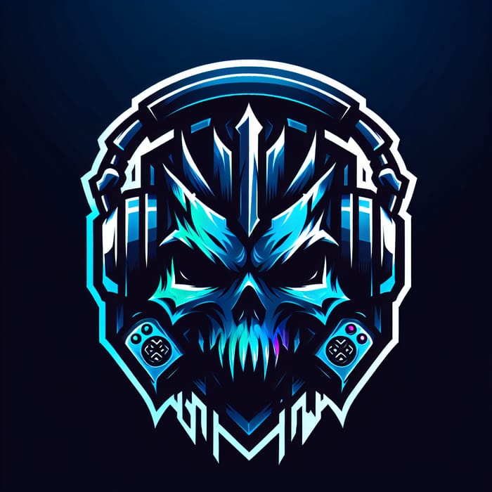 Brutal Gaming Logo - Designs With Neon Blue & Black