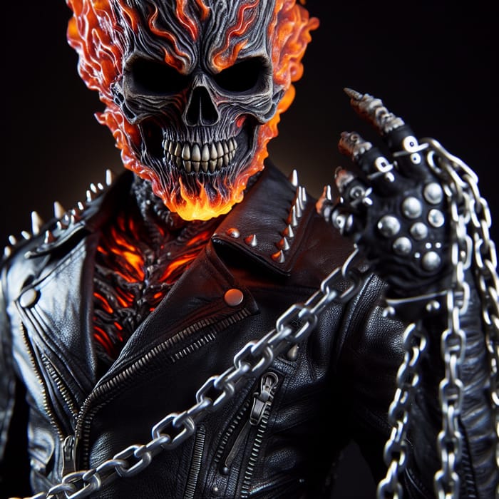 Ghost Rider - Flaming Skull Supernatural Character
