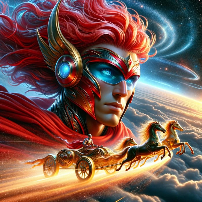 Verstappen Deity: Divine Chariot Racing in the Heavens