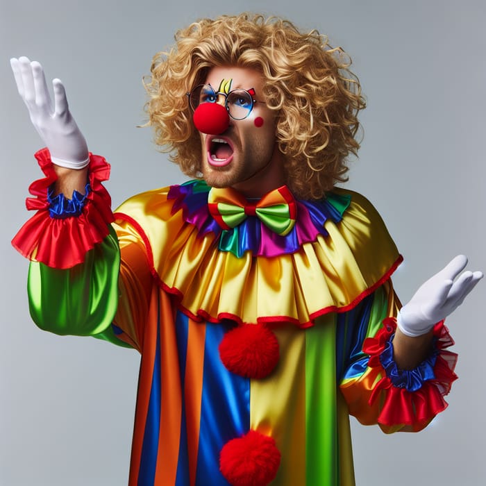 Colorful Clown Costume for Javier Milei the Clown