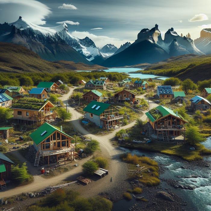 Eco Houses in a Patagonian Village