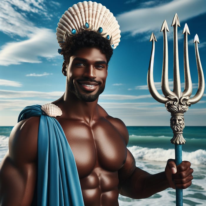 Omar Sy as Poseidon: The Divine Sea God's Transformation