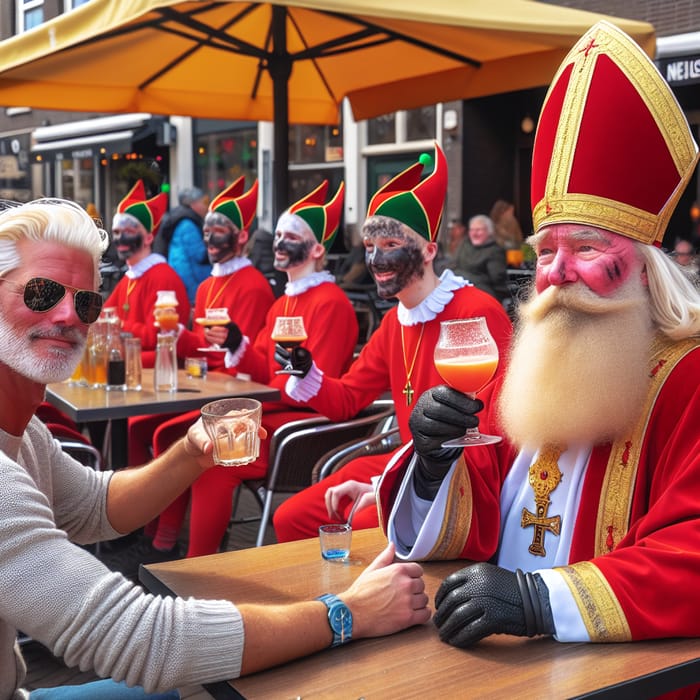 Sunny Day in Utrecht with Dutch Sinterklaas & Roetveeg Pieten