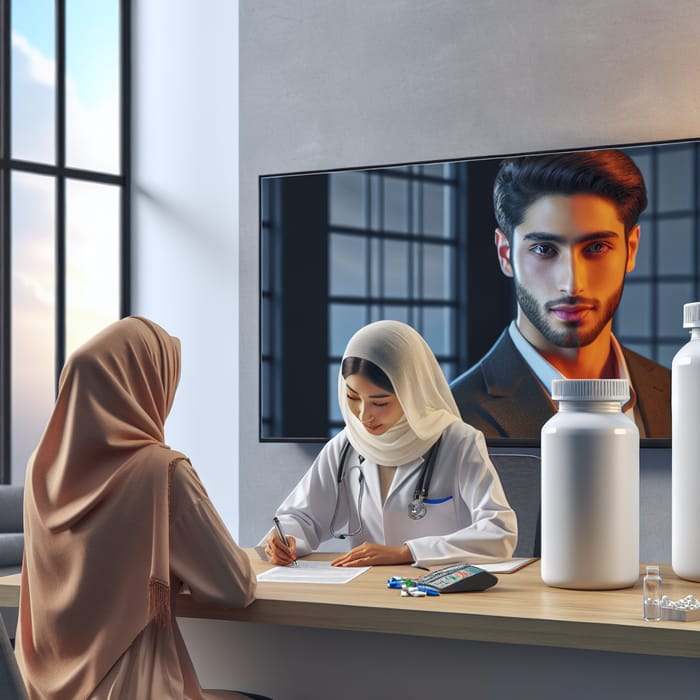 Doctor Undefined Hyper-Realistic Doctor's Office Scene | AI Art Generator | Easy-Peasy.AI