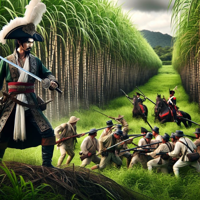 Battle of Juan Araneta against the Spaniards in Sugarcane Field