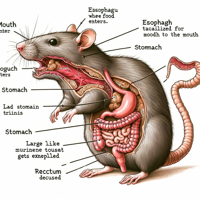 Picture of Exploring Rat Digestive System Anatomy | AI Art Generator | Easy-Peasy.AI