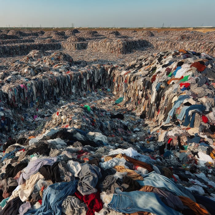 Clothing Dump Site: Unique Chaotic Landscape