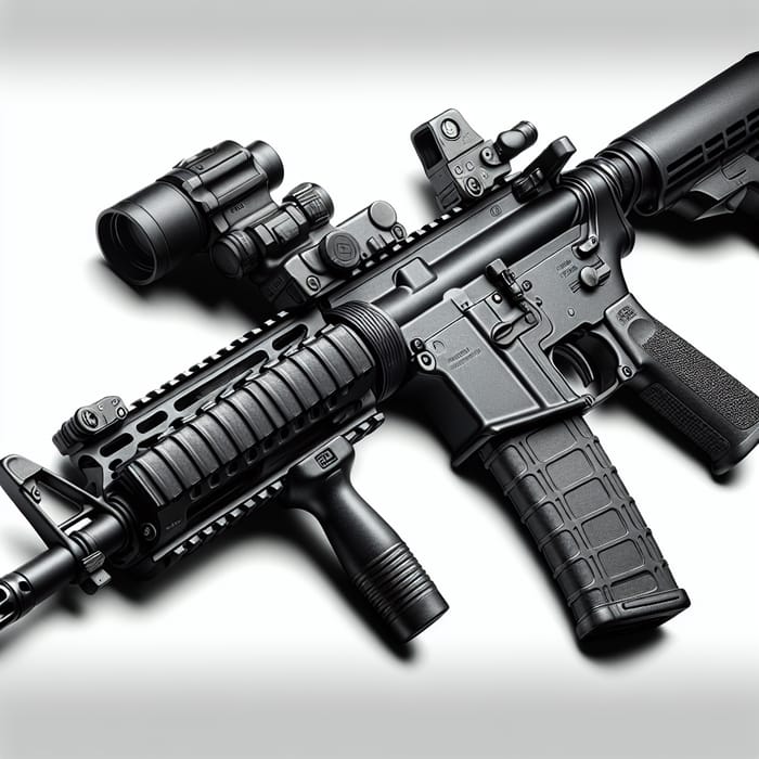 Tactical M4A1 Assault Rifle Illustration