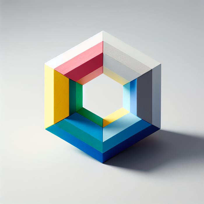 Asix Geometric Figure | Colorful Rainbow Symmetry