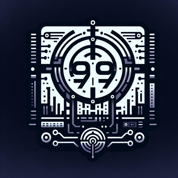 R-99 Underground Techno Party Logo Design | Cyberpunk Inspired