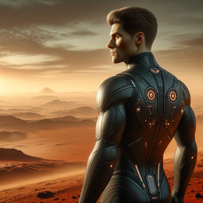 Elon Musk on Mars: Future Exploration in a Modern Suit