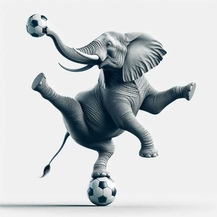 Dynamic Elephant Balancing on Soccer Ball