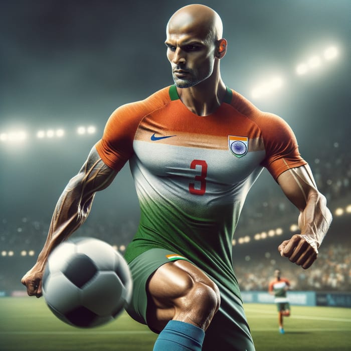 Ronaldo in Indian National Football Team Jersey | Dynamic Player